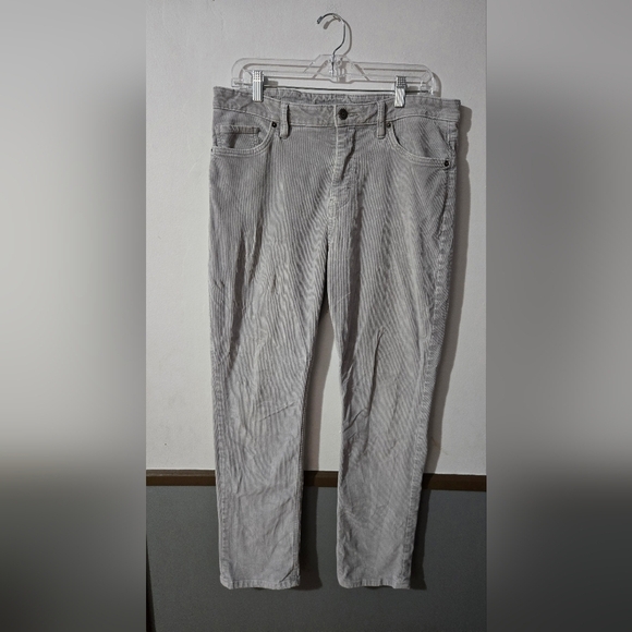 Patagonia Pants - Patagonia Corduroy Pants Womens 32 (14) Gray Skinny Stretch Organic Cotton